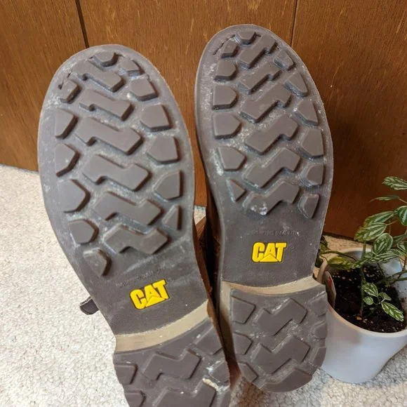 Caterpillar Woman's Florencia Brown Leather Mid Calf Waterproof Boots - Picture 7 of 12